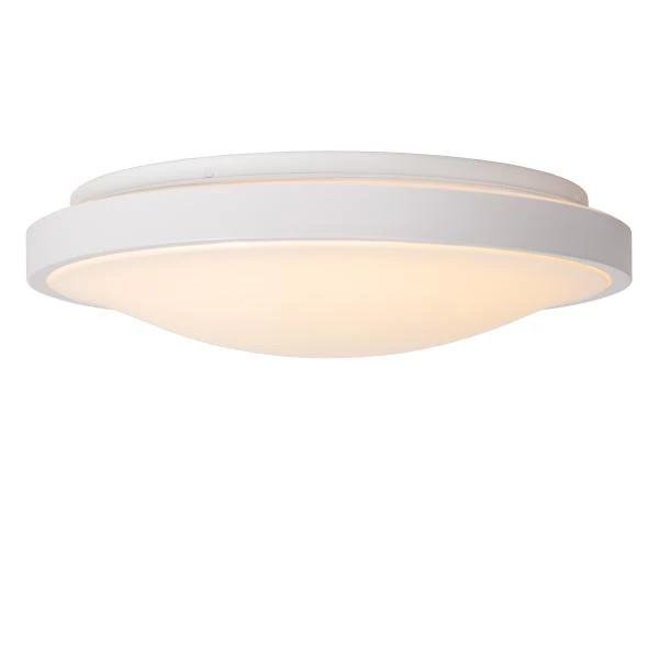 Lucide DASHER - Plafonnier Salle de bains - Ø 41 cm - LED - 1x24W 2700K - IP44 - Détecteur De Mouvement - Blanc - DETAIL 1